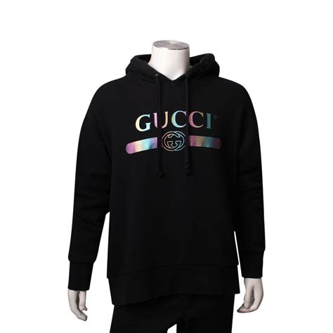 gucci tech hoodie|gucci oversized logo hoodie.